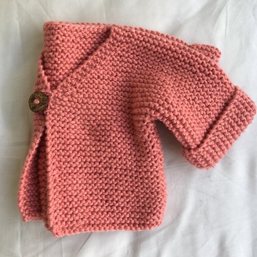 Gilet Point Mousse Corail 6 12 Mois Un Grand Marche