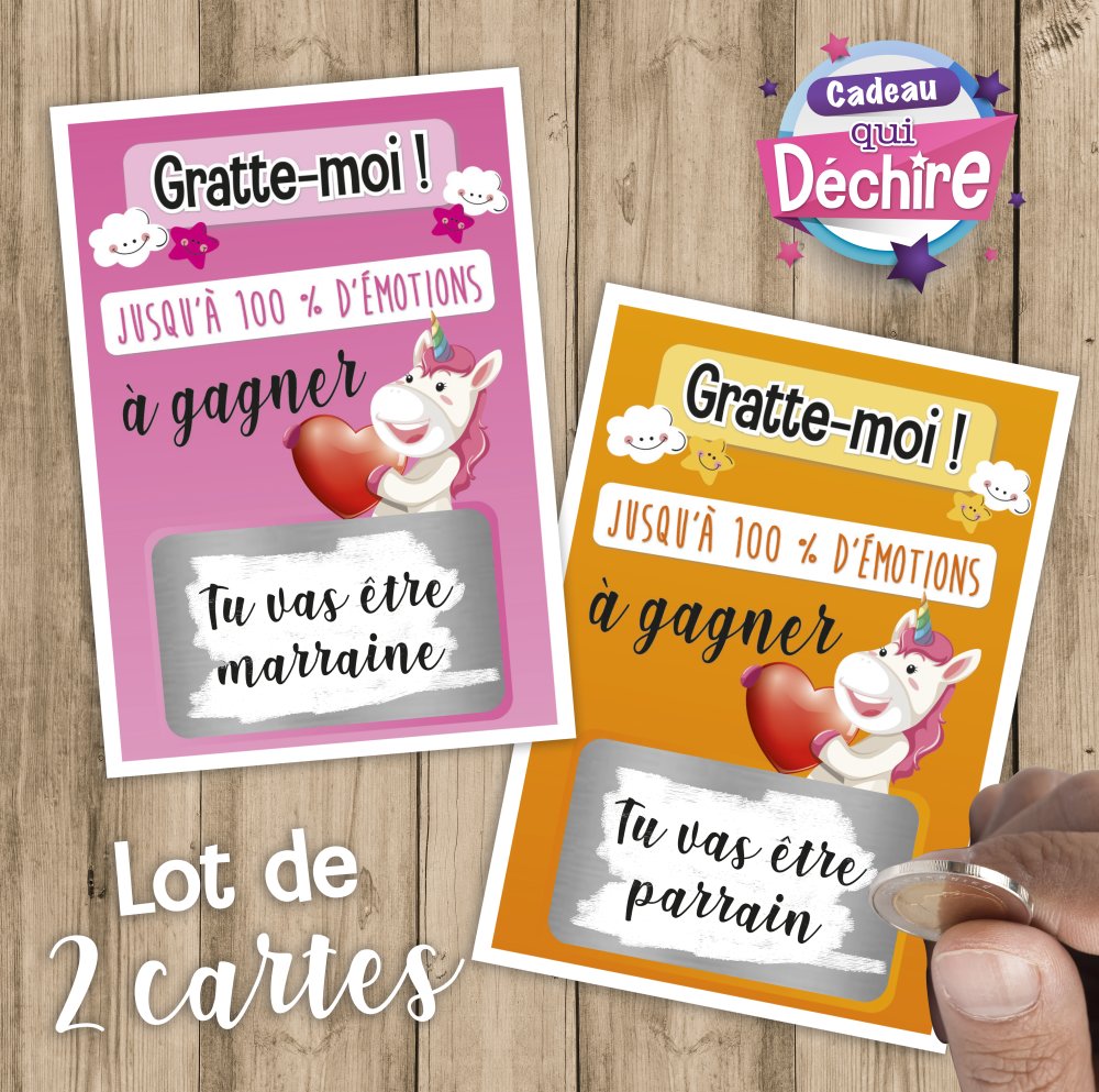 Tata Carte Annonce Grossesse à Gratter Bon cadeau -  France