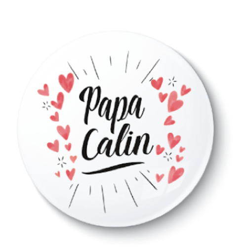 Badge épingle papa - 50 mm - cadeau papa - cadeau fête des pères