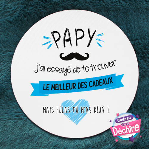 Tapis de souris papy - cadeau papy - idée de cadeau fête des papys - Un  grand marché