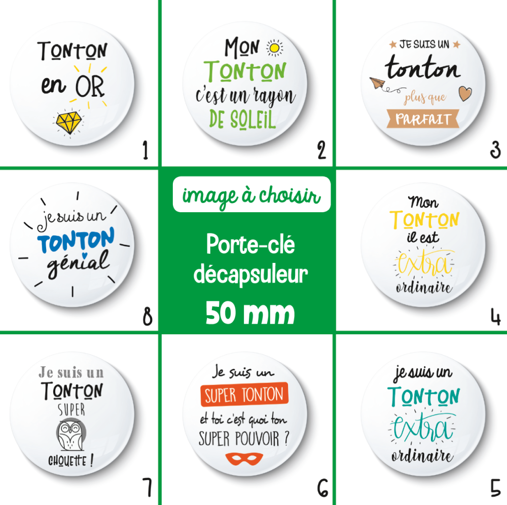 Porte Cle Decapsuleur Tonton 50 Mm Cadeau Tonton Cadeau Anniversaire Choix De L Image Un Grand Marche