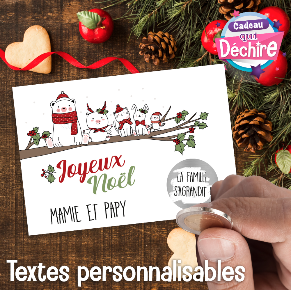 Marque-pages personnalisable en cuir cadeau Noël personnalisé
