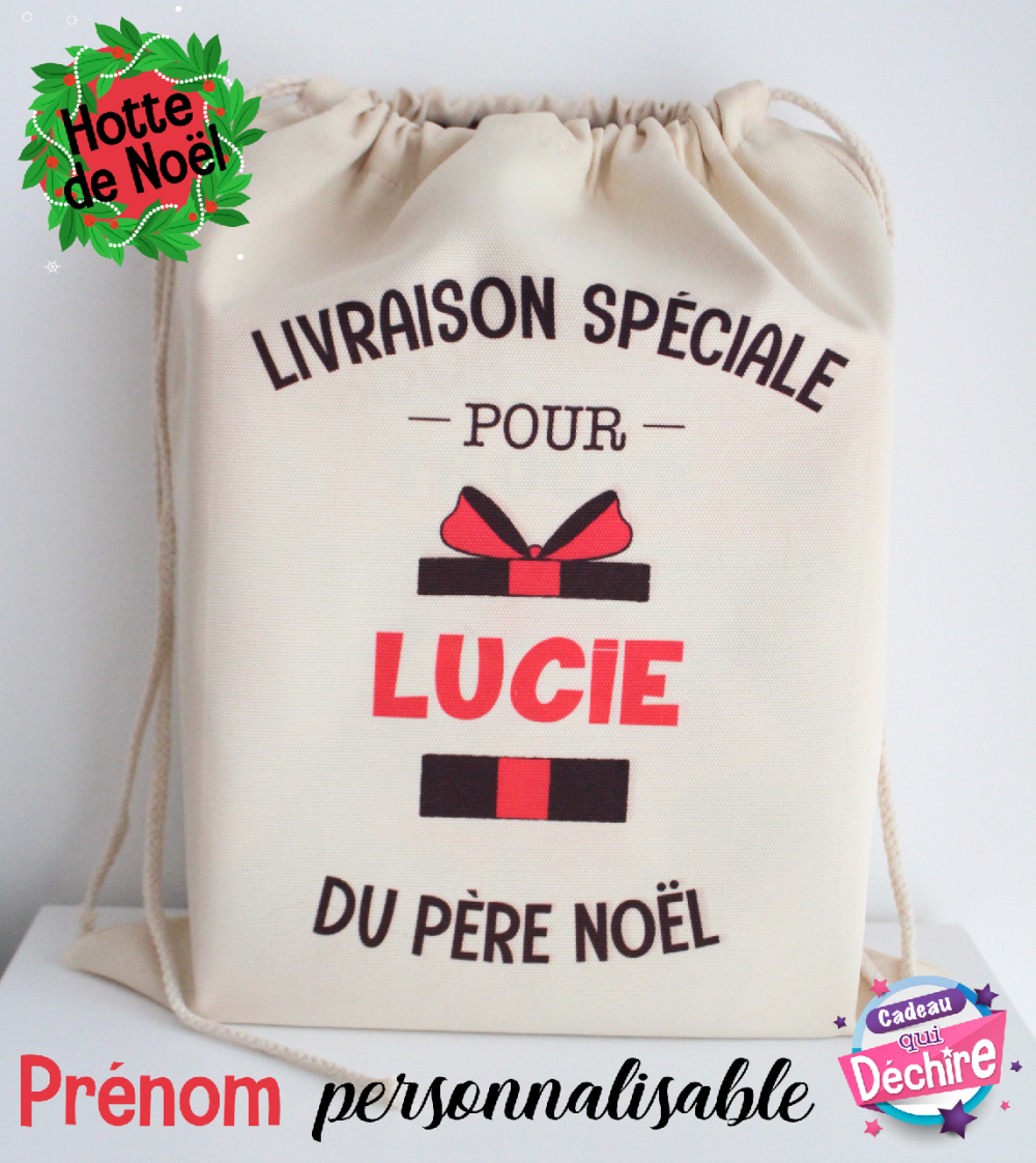 Sac de Noël personnalisé