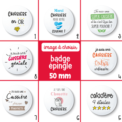 Badge Aide Soignante - Lot de 2 - Idées cadeaux originale