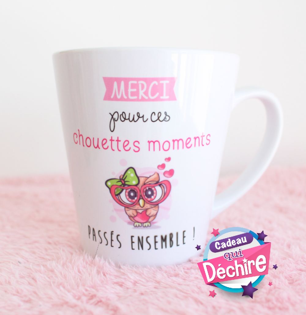 Mug Chouette Nounou Noel - Par Métiers/Nounou - Mug-Cadeau