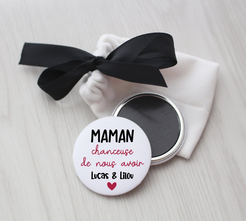 Magnet maman - 50 mm - idée de cadeau fête des mères - cadeau anniversaire  maman - choix de l'image - Un grand marché