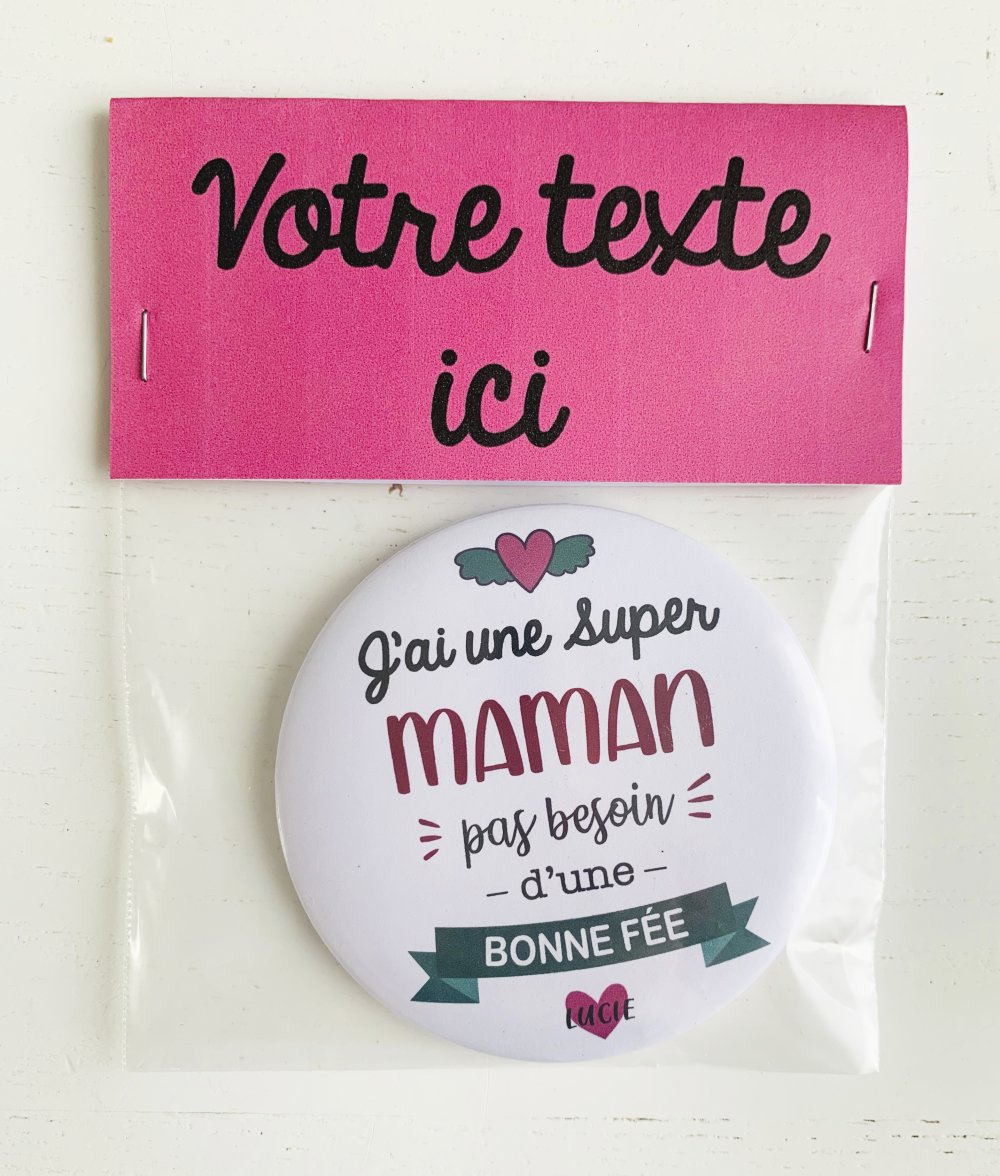 Magnet maman 75 mm - cadeau fête des mères - idée cadeau maman - Un grand  marché