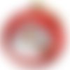 Boule de noël 8 cm  joyeux noël  motif renne personnalisé avec prénom