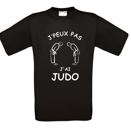 Tee shirt humour j'peux pas j'ai judo
