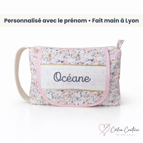 Trousse à couches et lingettes personnalisée - cadeau naissance bébé - fait main à lyon