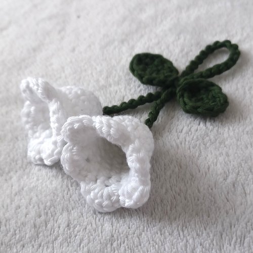 Porte-clés muguet au crochet