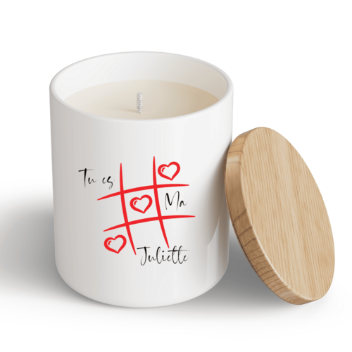 Bougie saint valentin