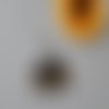 Co0831 - collier pendentif attrape rêves capsules noir/doré/noir
