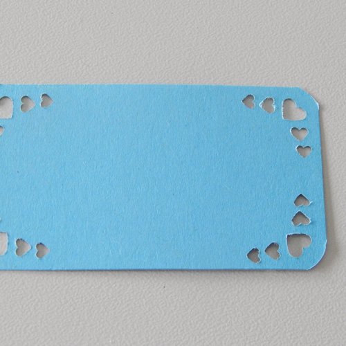 Etiquettes x10 bleu pour porte nom / marque place - mariage (modele 2)