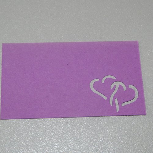 Etiquettes x10 violet pour porte nom / marque place - mariage (modele 3)