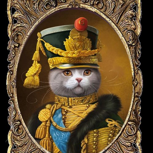 Portrait De Chat Personnalisable Chat Costume En Princesse Russe Anna Pavlovna Un Grand Marche