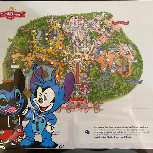 Plan de disneyland paris x mickey & stitch