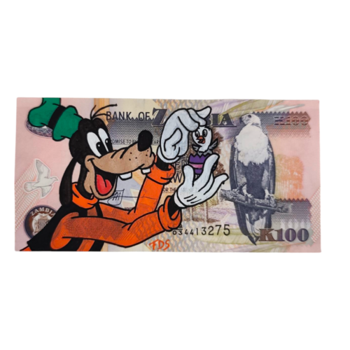 Billet de banque de 100 kwacha de zambie x dingo pâques