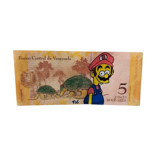 Billet de 5 bolivares du venezuela x mario simpson