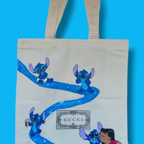 Tote bag gucci personnalisé – lilo & stitch