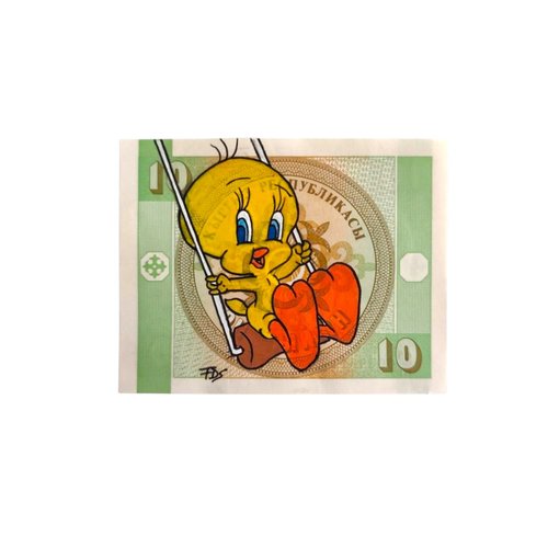 Billet de collection revisité – titi sur monnaie