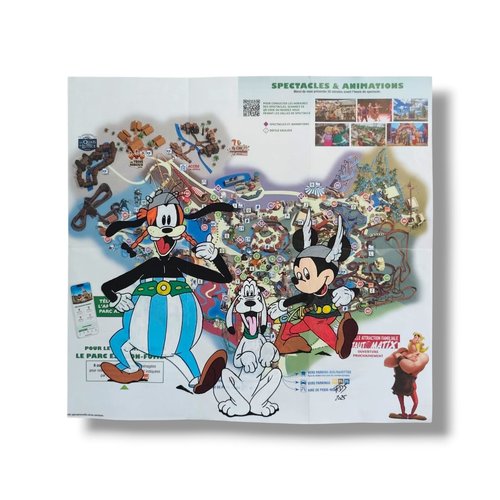 Peinture originale disney x astérix – acrylique sur carte – œuvre unique – 30 x 31,5 cm