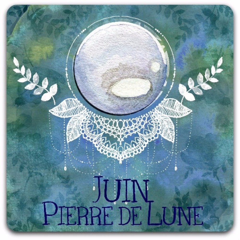 Carte Double Juin Pierre De Lune Pierre De Naissance Du Mois D Juin Carte Anniversaire Ou Toute Occasion Un Grand Marche