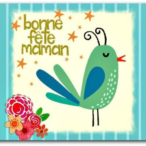 Carte Fete Des Meres Bonne Fete Maman Je T Aime Carte Fait Main Un Grand Marche