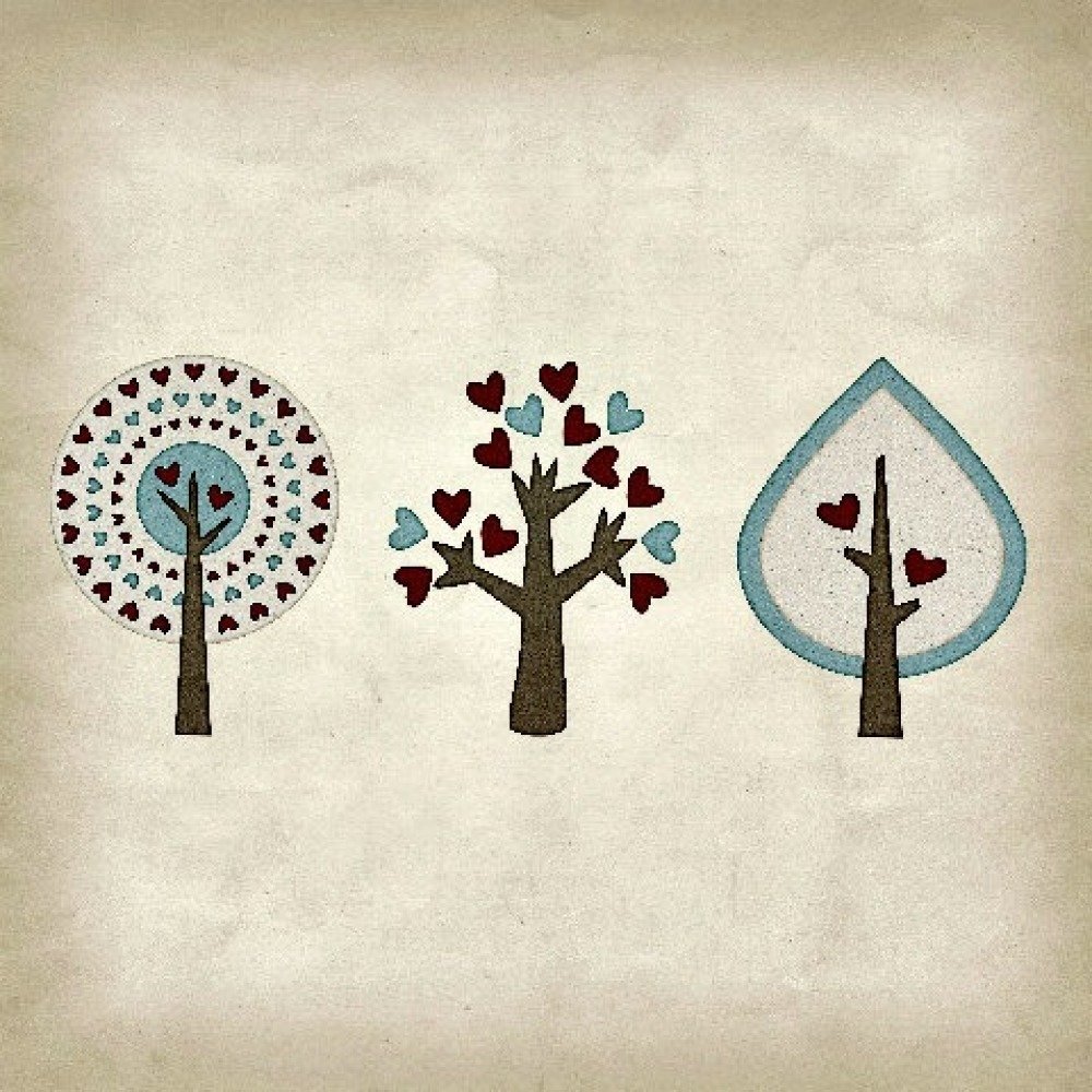 Carte De Vœux Les Arbres Carte Anniversaire Avec Enveloppe 15cm X 15cm Un Grand Marche