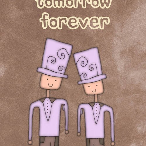 Today Tomorrow Forever Carte Double Mariage Pacs Anniversaire De Mariage Un Grand Marche