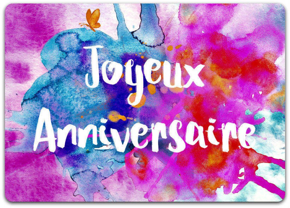 Carte Double Joyeux Anniversaire 21cm X 15cm Un Grand Marche