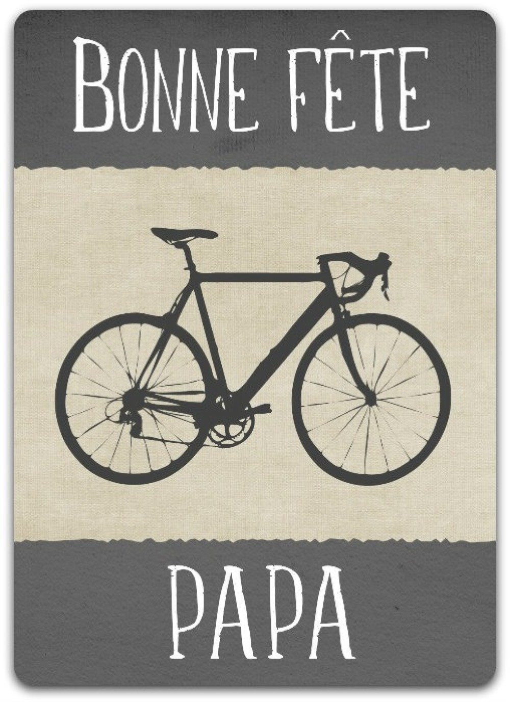 Carte Fete Des Peres Velo 12 5cm X 17cm Avec Enveloppe Un Grand Marche