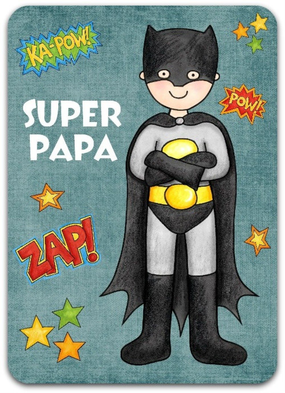 Super Carte D'Anniversaire-Papa Papa Super Héros