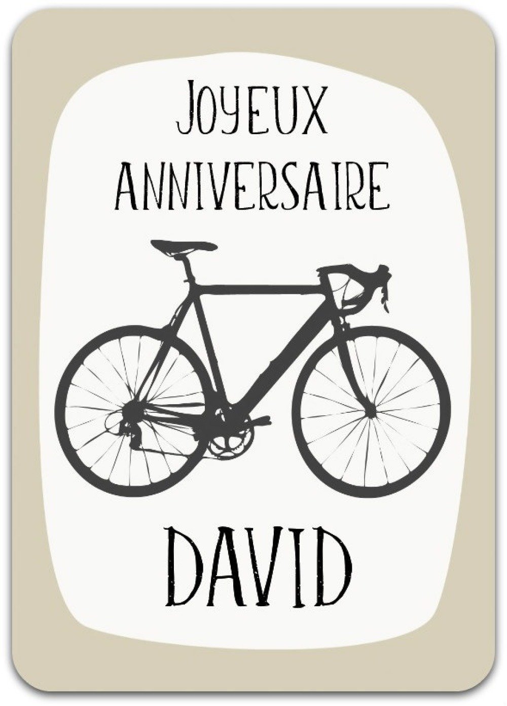 Carte Joyeux Anniversaire Velo Bike Cyclisme Personnalise Personnalisable Tour De France 15cm X 21cm Un Grand Marche