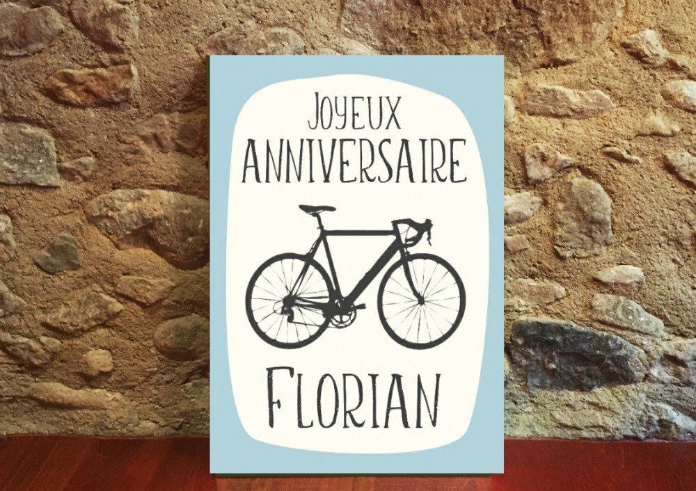 Personnalisé anniversaire cycliste-cyclisme tour 8" facile precut icing cake topper