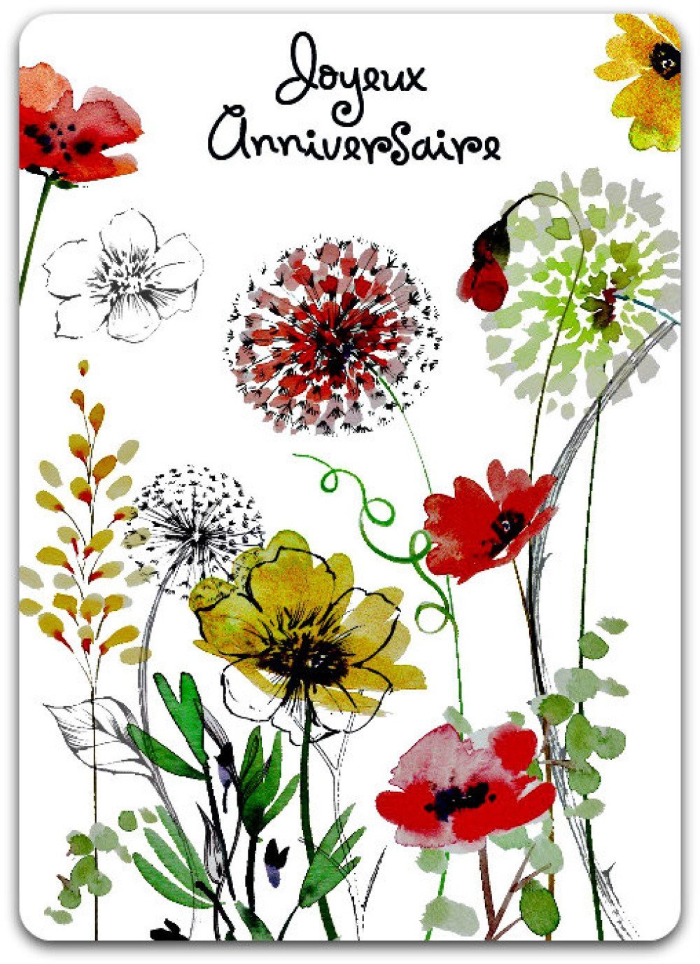 carte anniversaire fleur – carte d’anniversaire gratuite pour femme ...