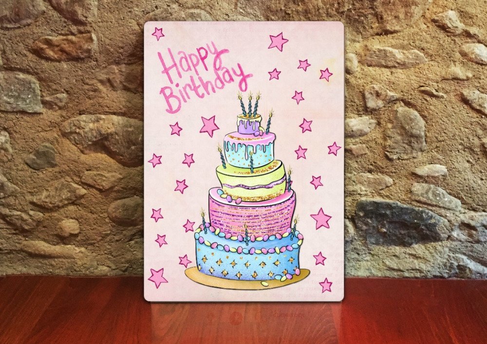 Carte De Voeux Anniversaire Gateau 12 5cm X 17 5cm Un Grand Marche Carte De Voeux Anniversaire Gateau 12 5cm X 17 5cm Un Grand Marche
