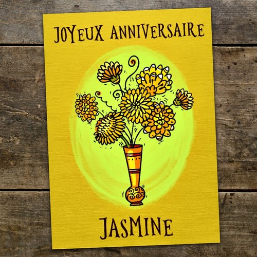 Carte De Voeux Joyeux Anniversaire Personnalisee Un Grand Marche