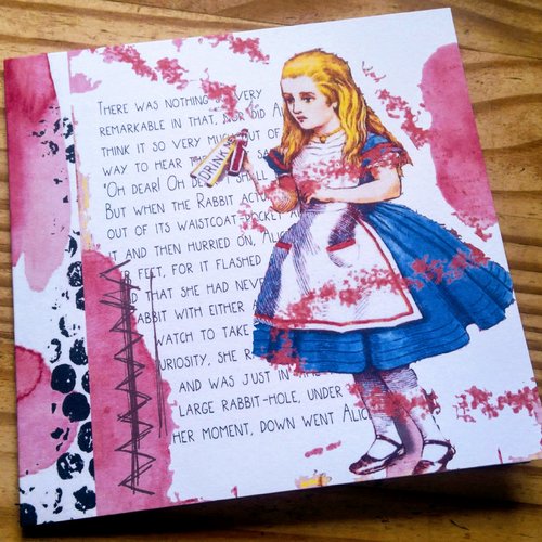 Alice Au Pays Des Merveilles Carte De Voeux Toute Occasion Anniversaire Alice In Wonderland Un Grand Marche