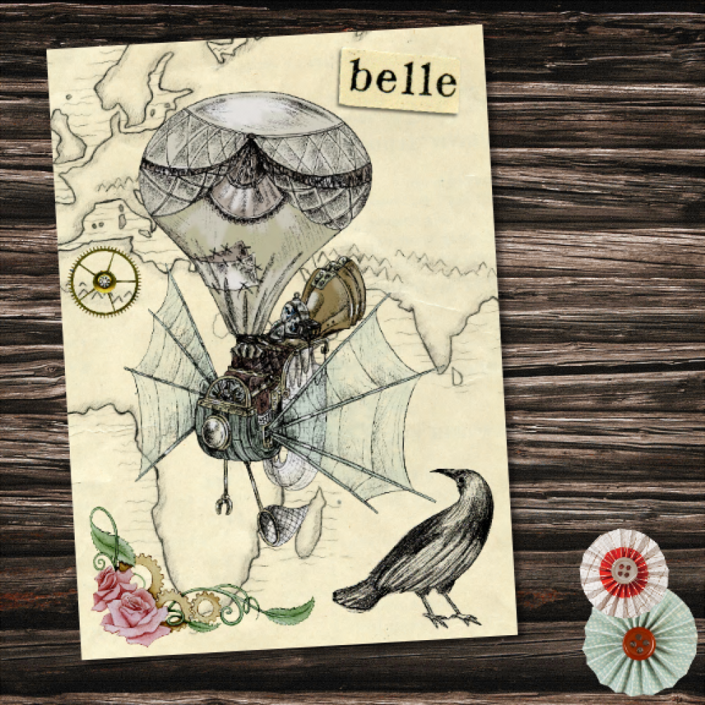 Carte Anniversaire Carte Steampunk Gothique Toutes Occasions Un Grand Marche