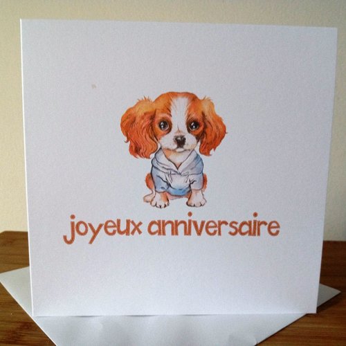 Carte De Voeux Carte Anniversaire Carte Chien Un Grand Marche