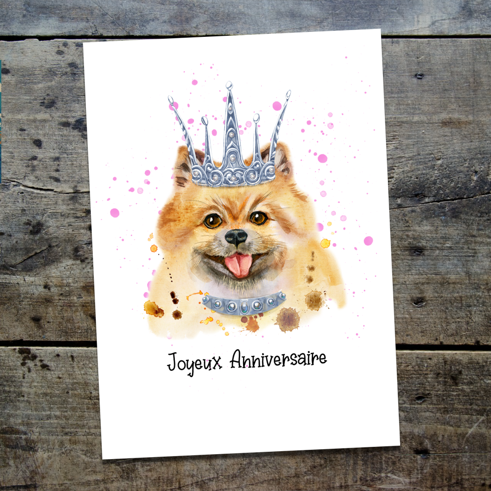 Carte De Voeux Carte Anniversaire Carte Chien Un Grand Marche