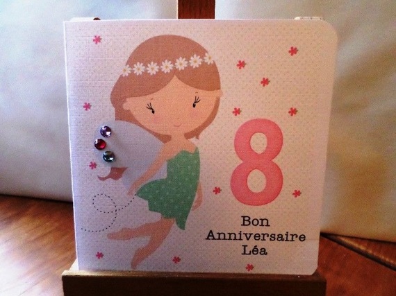 Carte Anniversaire Enfant Fee Magique Personnalisable Nom Et Ou Sentiment Un Grand Marche