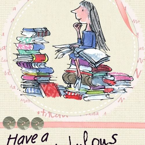 Carte Happy Birthday Mathilde Roald Dahl Fait Main 17 5cm X 12cm Un Grand Marche