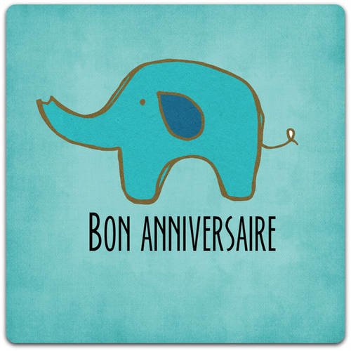 Carte Double Faite Main Bon Anniversaire 15cm X 15 Cm Avec Enveloppe Card Bubble Un Grand Marche