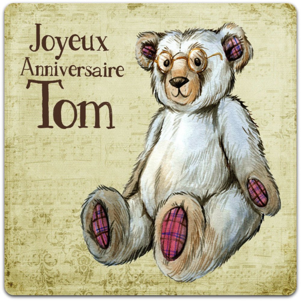 Carte Double Joyeux Anniversaire A Personnaliser Creation Originale Fait Main 15cm X 15cm Un Grand Marche