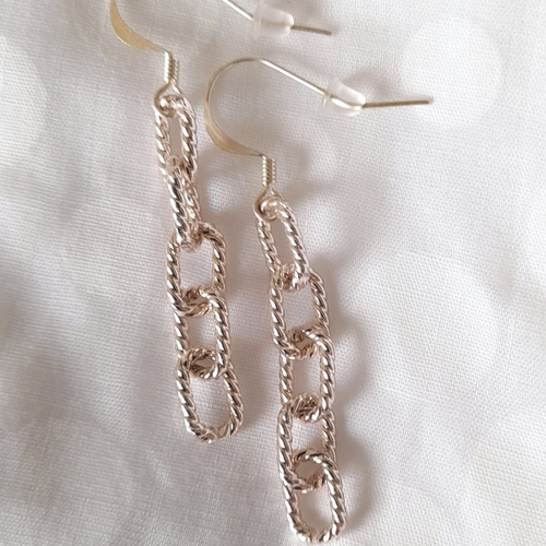 Boucles d'oreilles maillons