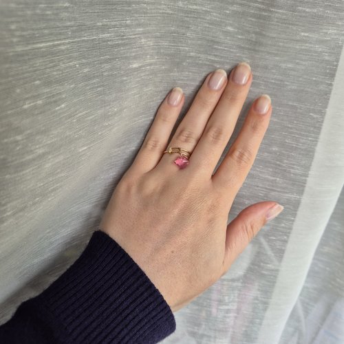 Bague or gold filled véritable et swarovski