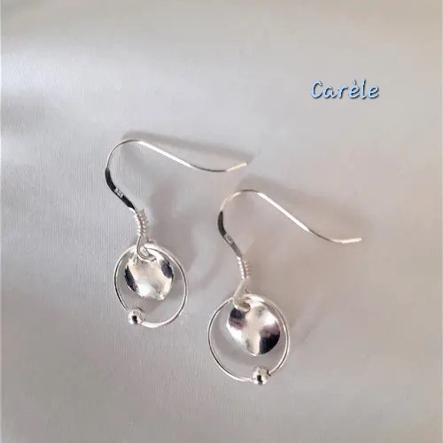 Boucles d'oreilles  3 paires en une - argent 925