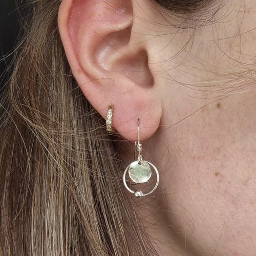 Boucles d'oreilles  3 paires en une - argent 925